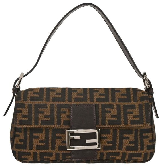 Fendi Brown Zucca Baguette Handbag 222826424-008 166659 - Picture 1 of 9